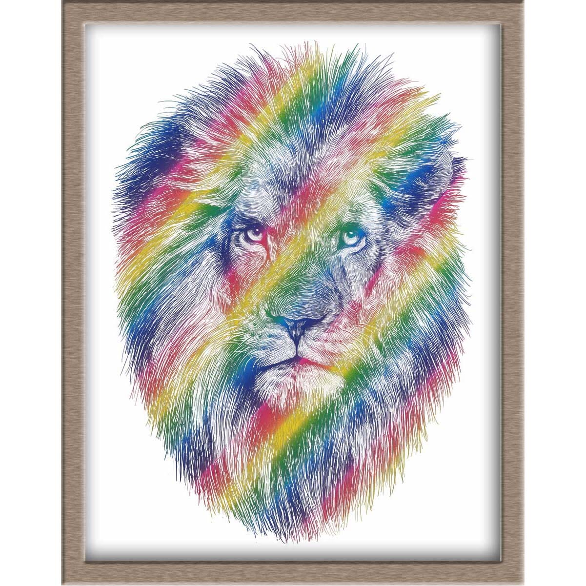 Lion Foiled Print Posters, Prints, & Visual Artwork JoyousJoyfulJoyness 