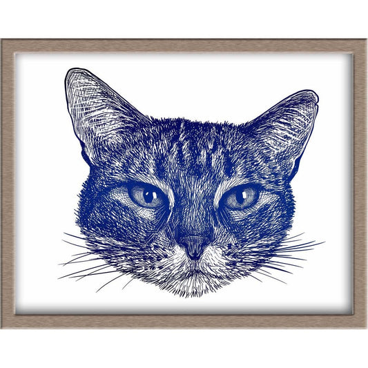 Adorable Cat Foiled Print (Lucy) Posters, Prints, & Visual Artwork JoyousJoyfulJoyness 