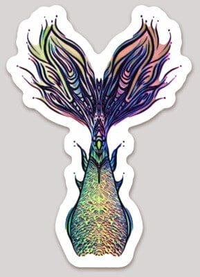 Mermaid Tail Holographic Sticker 1 Decorative Stickers JoyousJoyfulJoyness 