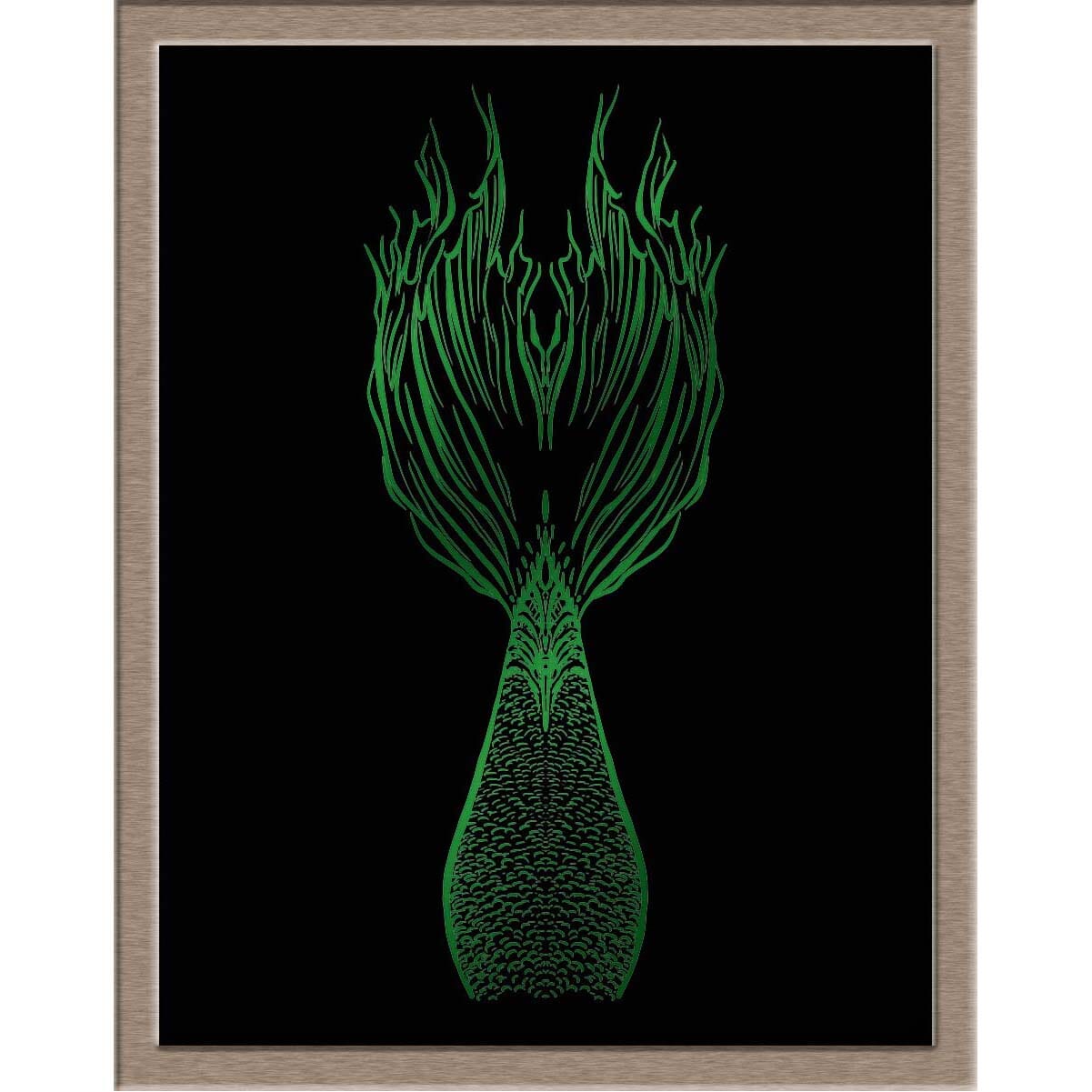 Mermaid Tail 2 Foiled Print Posters, Prints, & Visual Artwork JoyousJoyfulJoyness 