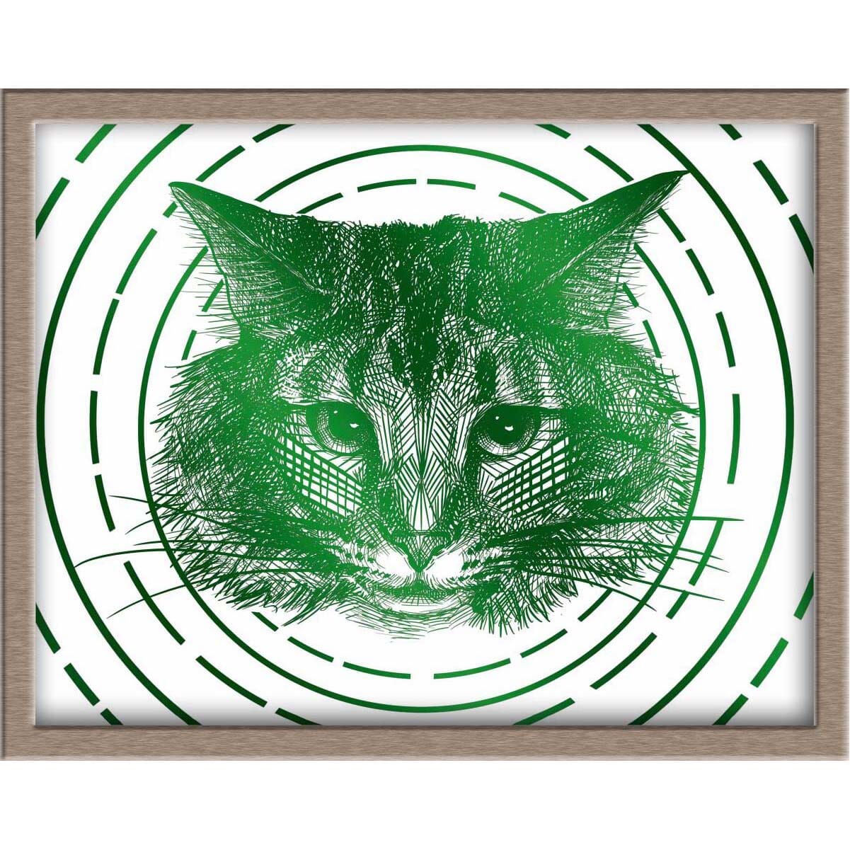 Cute Cat Foiled Print (Nadja) Posters, Prints, & Visual Artwork JoyousJoyfulJoyness 