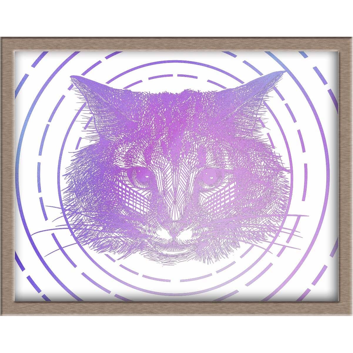 Cute Cat Foiled Print (Nadja) Posters, Prints, & Visual Artwork JoyousJoyfulJoyness 