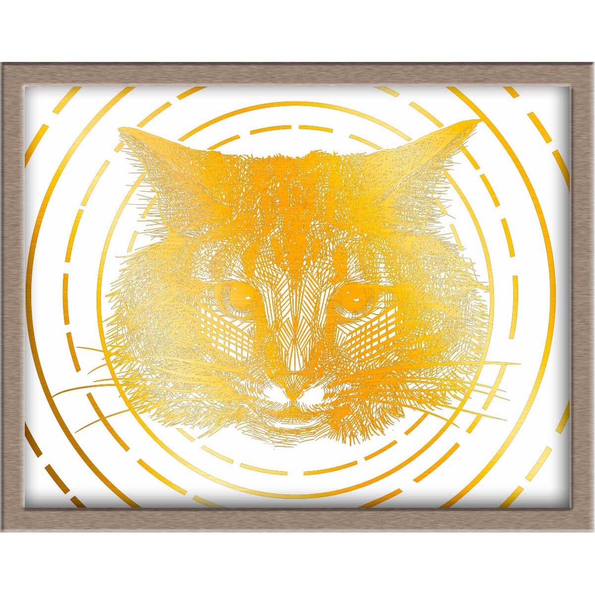 Cute Cat Foiled Print (Nadja) Posters, Prints, & Visual Artwork JoyousJoyfulJoyness 