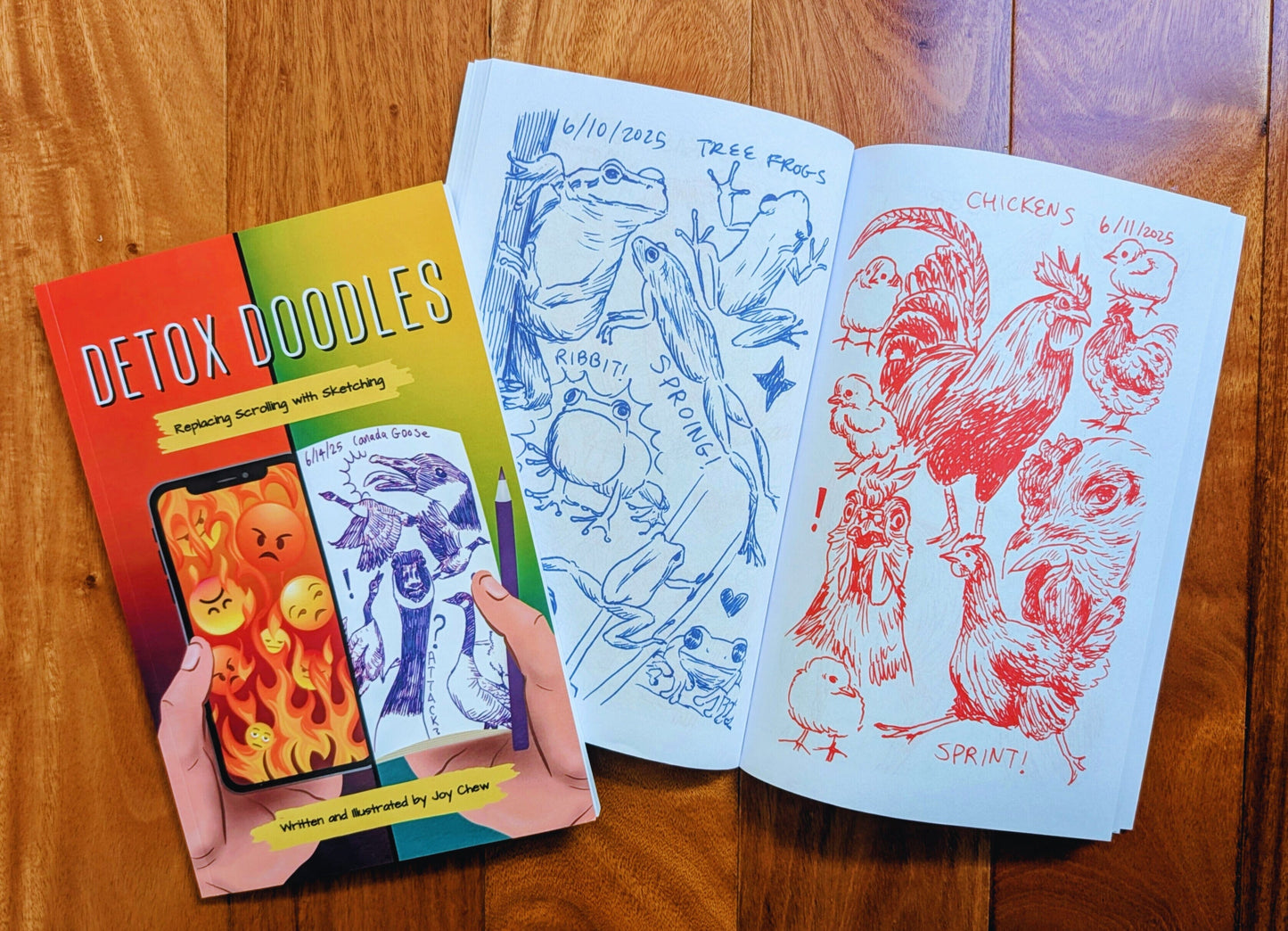 Detox Doodles Book - Hardcover Edition Book JoyousJoyfulJoyness 
