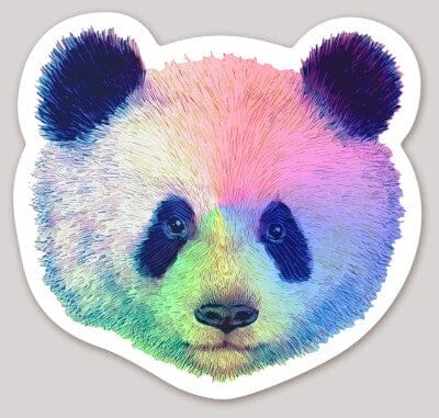 Panda Holographic Sticker Decorative Stickers JoyousJoyfulJoyness 
