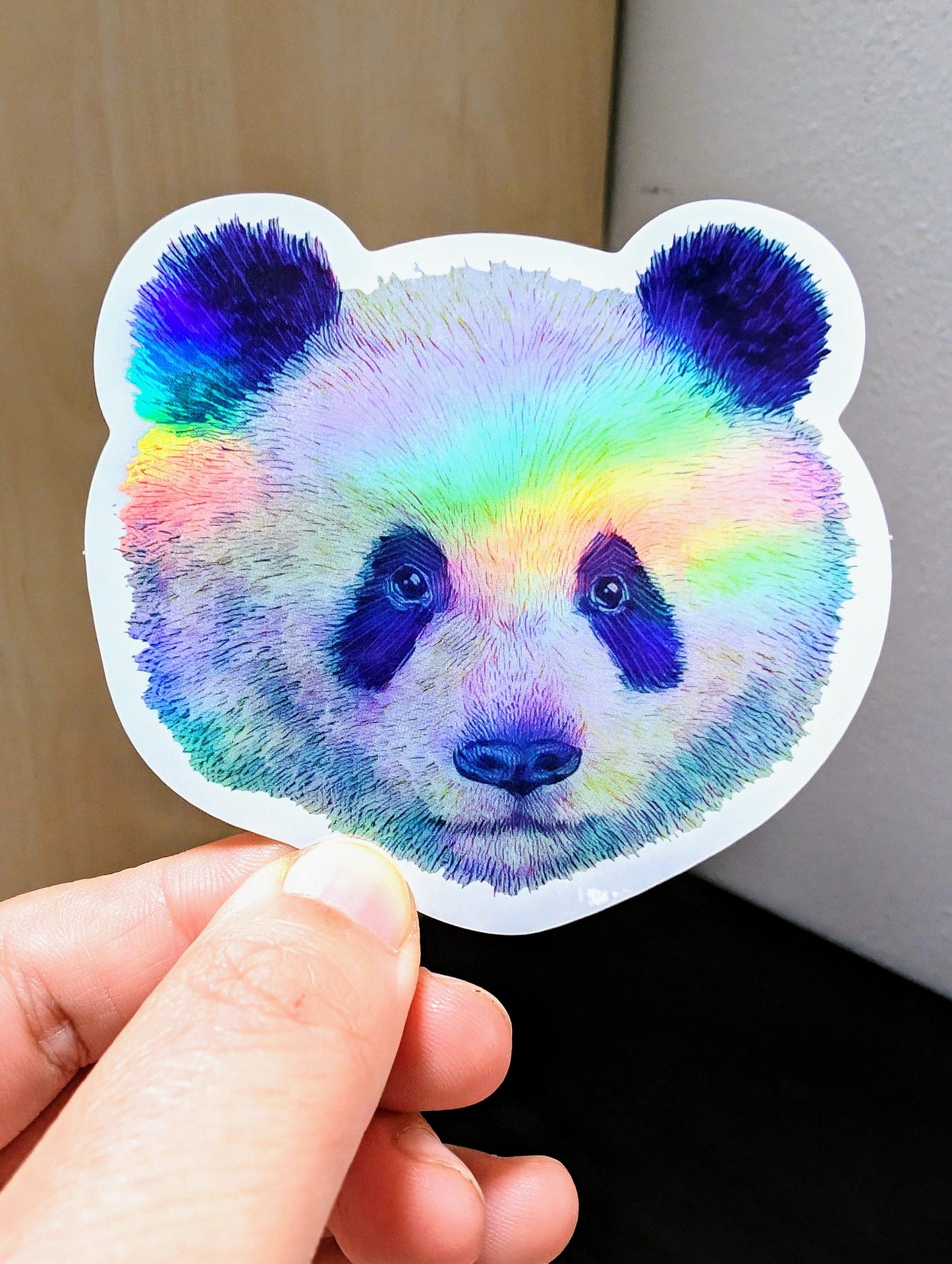Panda Holographic Sticker Decorative Stickers JoyousJoyfulJoyness 