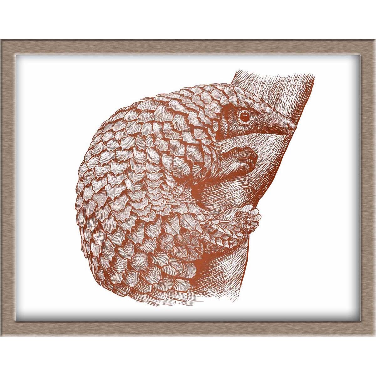 Pangolin Foiled Print Posters, Prints, & Visual Artwork JoyousJoyfulJoyness 