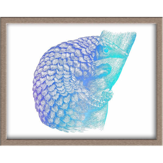 Pangolin Foiled Print Posters, Prints, & Visual Artwork JoyousJoyfulJoyness 