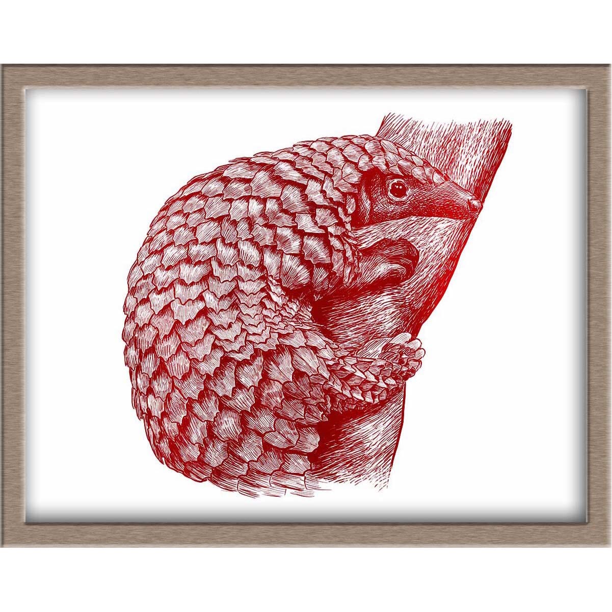 Pangolin Foiled Print Posters, Prints, & Visual Artwork JoyousJoyfulJoyness 