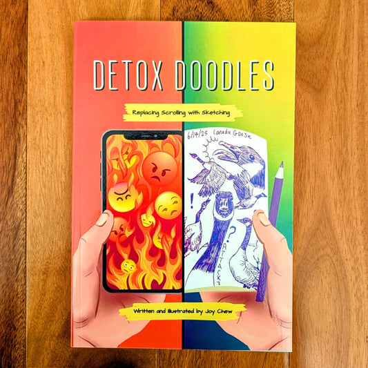 Detox Doodles Book - Hardcover Edition Book JoyousJoyfulJoyness 