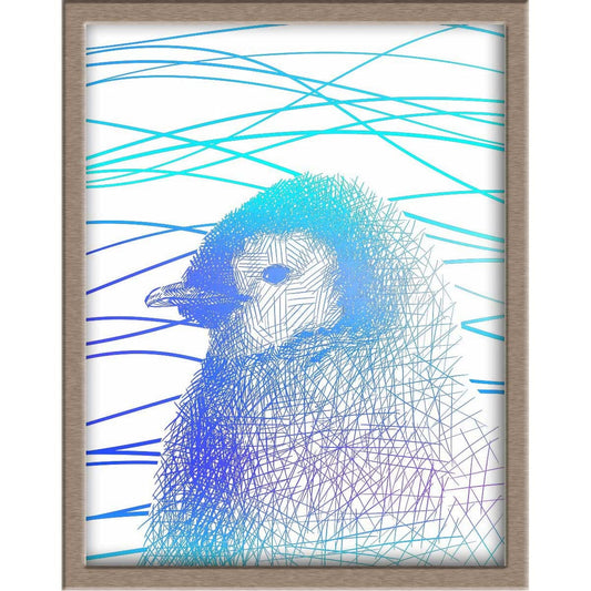 Baby Penguin Foiled Print Posters, Prints, & Visual Artwork JoyousJoyfulJoyness 