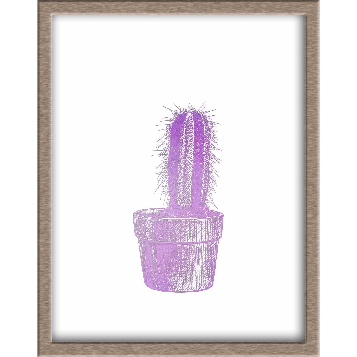 Miniature Potted Cactus Foiled Print Posters, Prints, & Visual Artwork JoyousJoyfulJoyness 