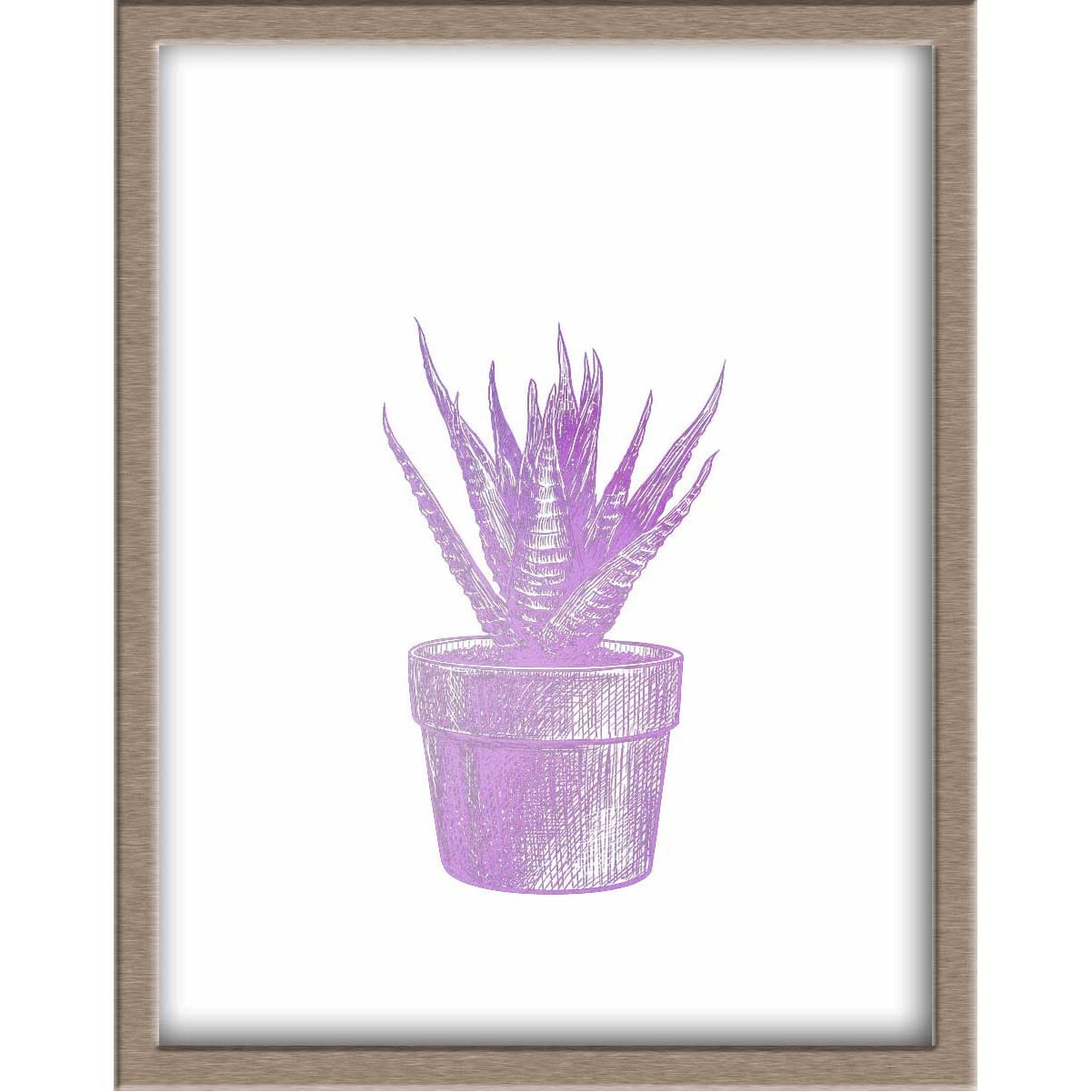 Miniature Haworthia Foiled Print Posters, Prints, & Visual Artwork JoyousJoyfulJoyness 