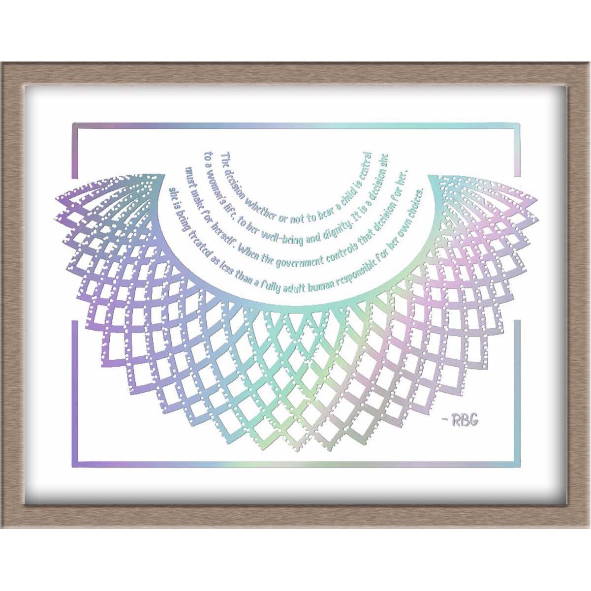 RBG Quote Foiled Print Posters, Prints, & Visual Artwork JoyousJoyfulJoyness 