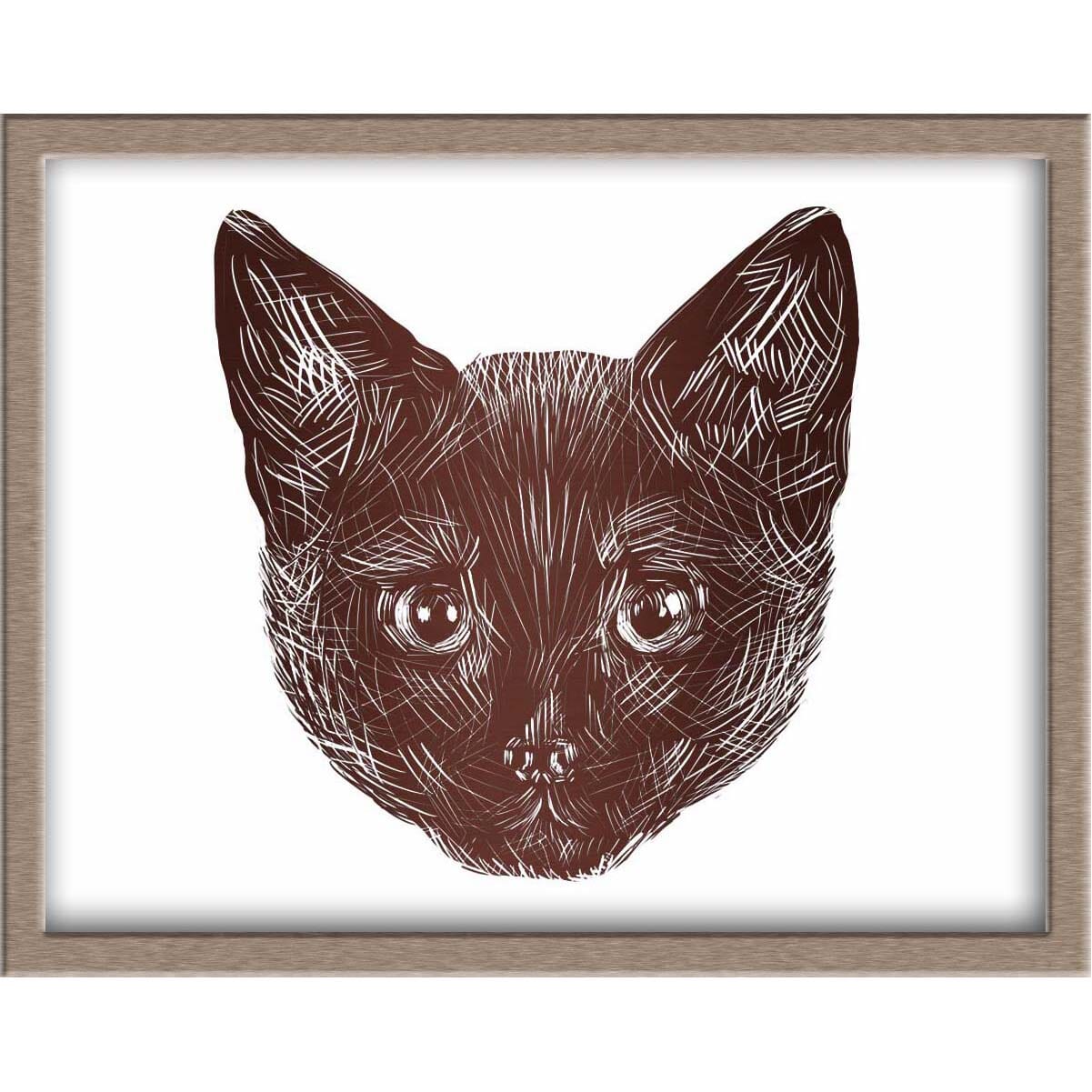 Black Kitten Foiled Print (Rallye) Posters, Prints, & Visual Artwork JoyousJoyfulJoyness 