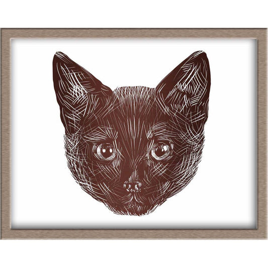 Black Kitten Foiled Print (Rallye) Posters, Prints, & Visual Artwork JoyousJoyfulJoyness 