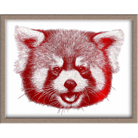 Red Panda Foiled Print Posters, Prints, & Visual Artwork JoyousJoyfulJoyness 