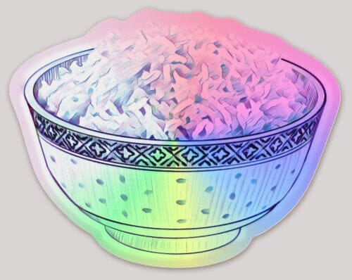 Rice Holographic Sticker Decorative Stickers JoyousJoyfulJoyness 