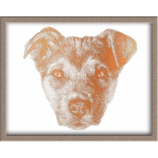 Puppy Dog Foiled Print (Riley) Posters, Prints, & Visual Artwork JoyousJoyfulJoyness 