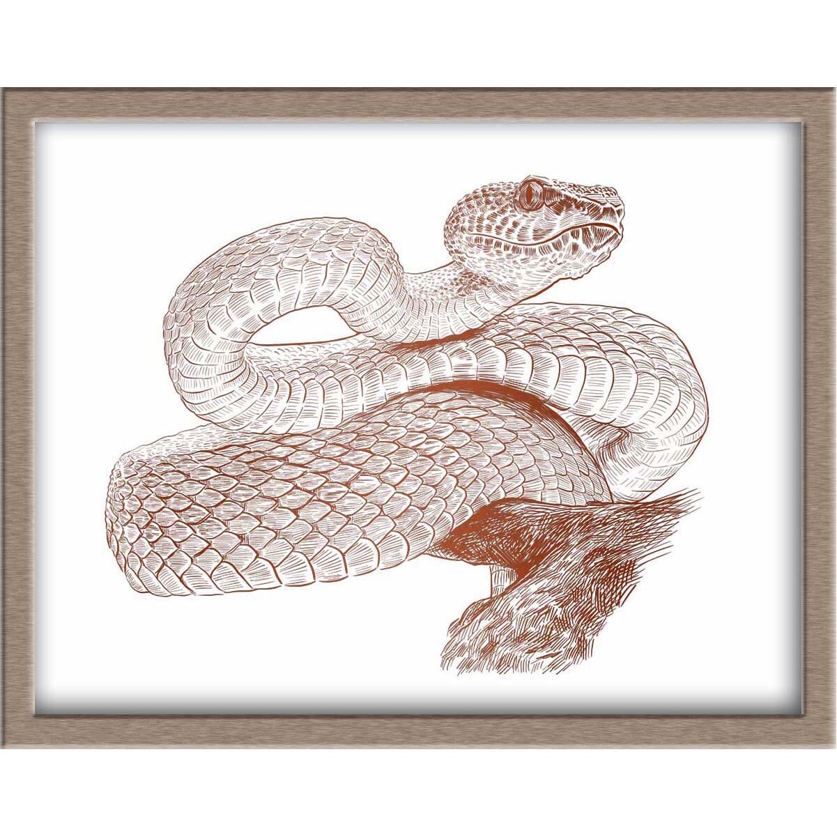 Snake Foiled Print Posters, Prints, & Visual Artwork JoyousJoyfulJoyness 
