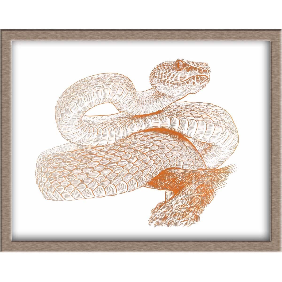 Snake Foiled Print Posters, Prints, & Visual Artwork JoyousJoyfulJoyness 