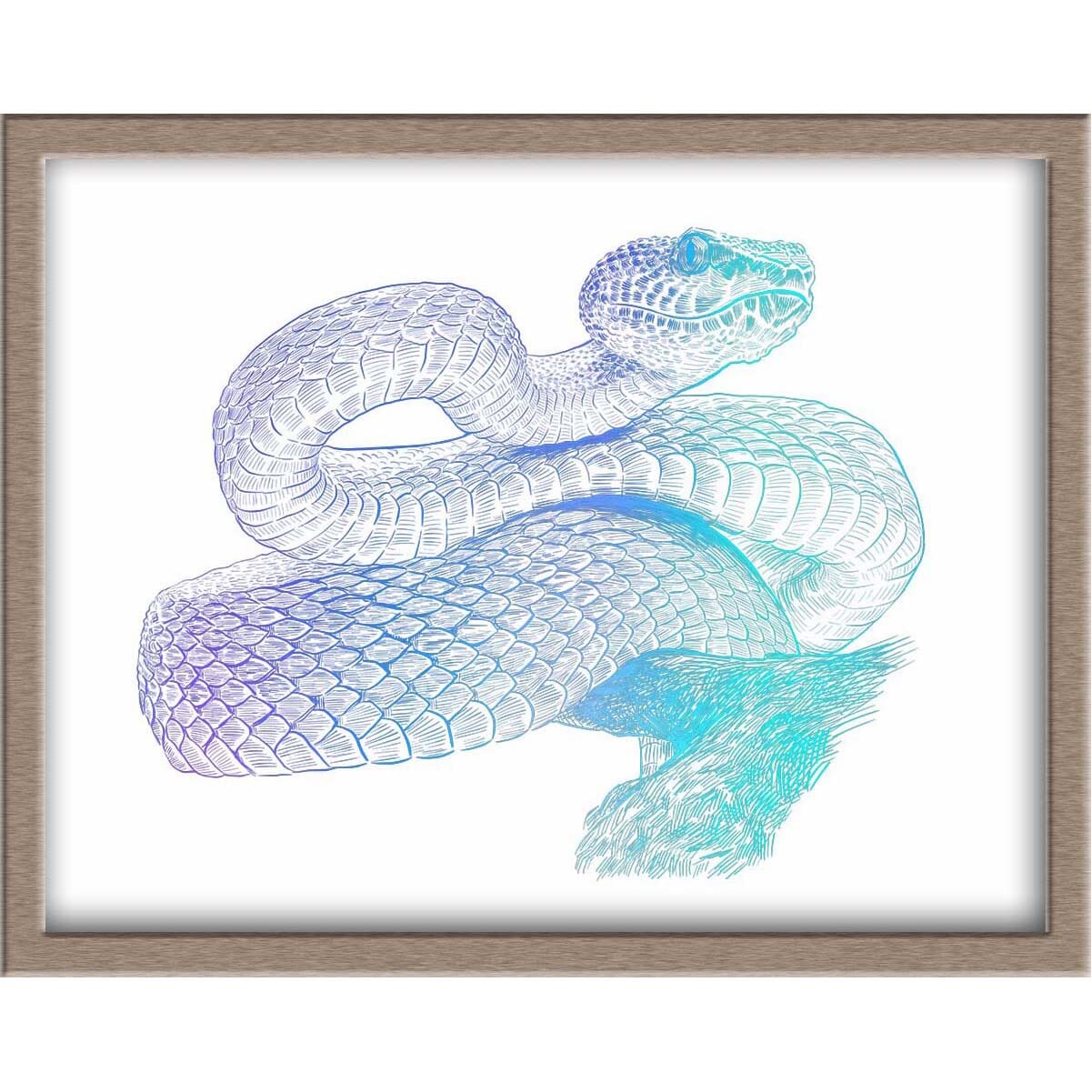 Snake Foiled Print Posters, Prints, & Visual Artwork JoyousJoyfulJoyness 