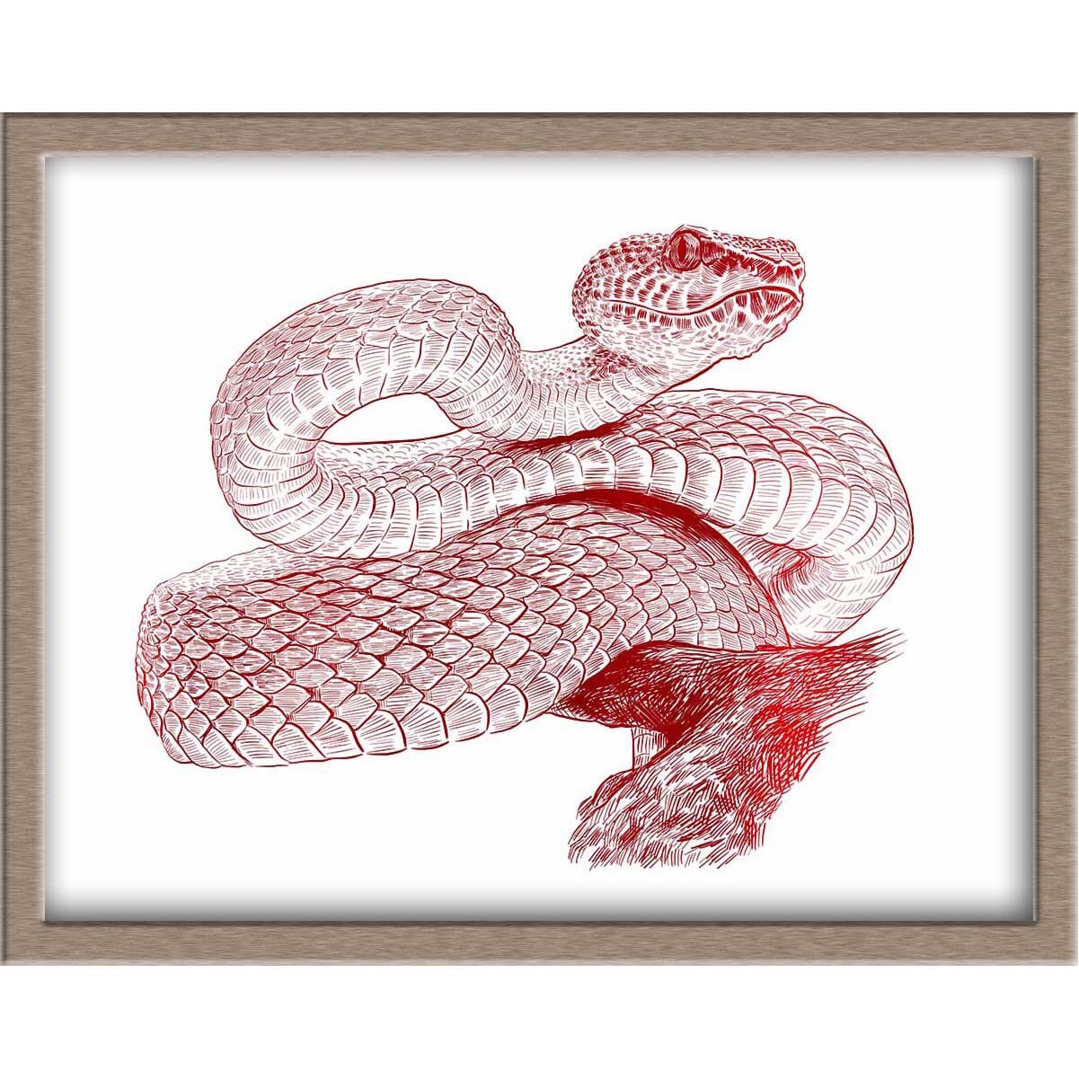 Snake Foiled Print Posters, Prints, & Visual Artwork JoyousJoyfulJoyness 