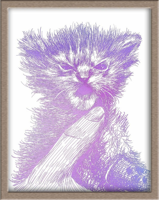Angry Tater Tot Foiled Print (Full Body) (50% of Sale Donated to Kitty CrusAIDe) Posters, Prints, & Visual Artwork JoyousJoyfulJoyness 