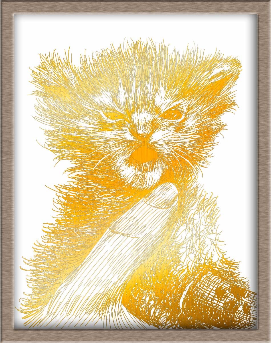 Angry Tater Tot Foiled Print (Full Body) (50% of Sale Donated to Kitty CrusAIDe) Posters, Prints, & Visual Artwork JoyousJoyfulJoyness 