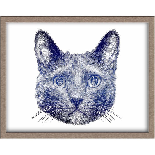 Gentle Cat Foiled Print (Tessarion) Posters, Prints, & Visual Artwork JoyousJoyfulJoyness 