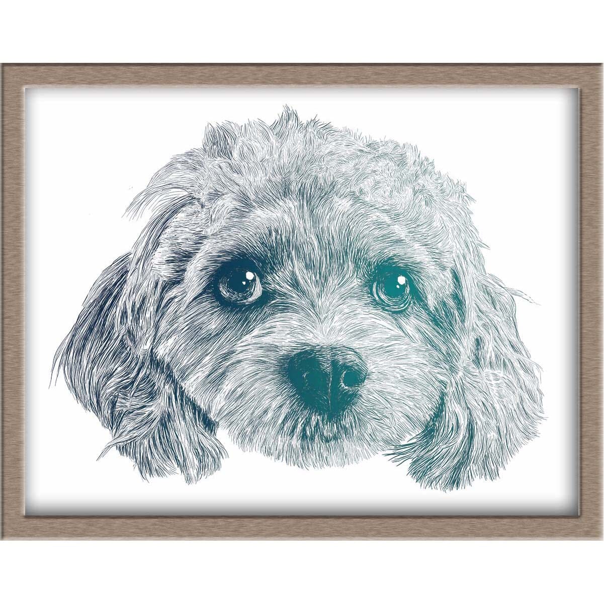 Cavachon Dog Foiled Print (Tippy) Posters, Prints, & Visual Artwork JoyousJoyfulJoyness 