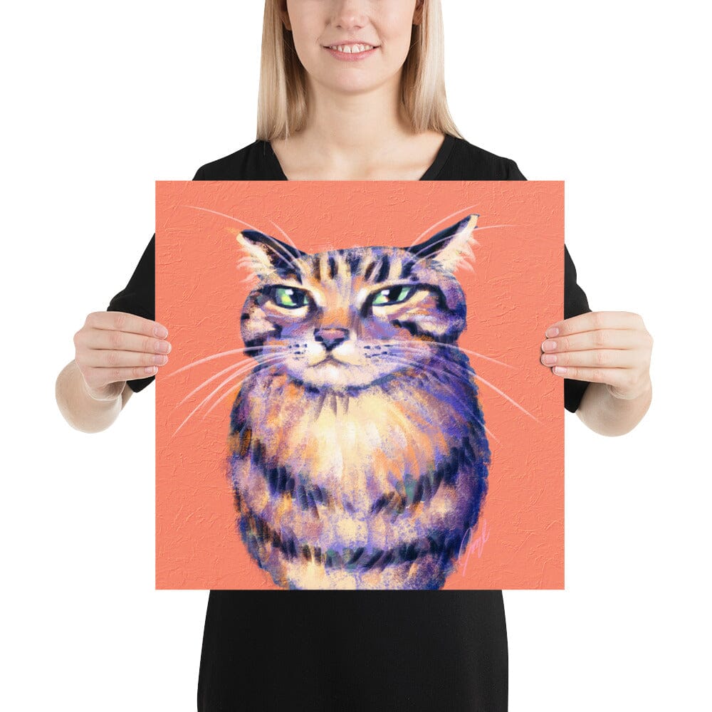 "Torpedo Kitty" Painting [Unfoiled] Posters, Prints, & Visual Artwork JoyousJoyfulJoyness 