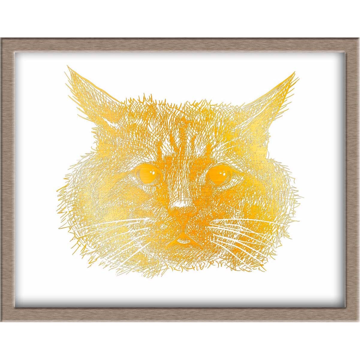 Delightful Cat Foiled Print (Twinkie) Posters, Prints, & Visual Artwork JoyousJoyfulJoyness 