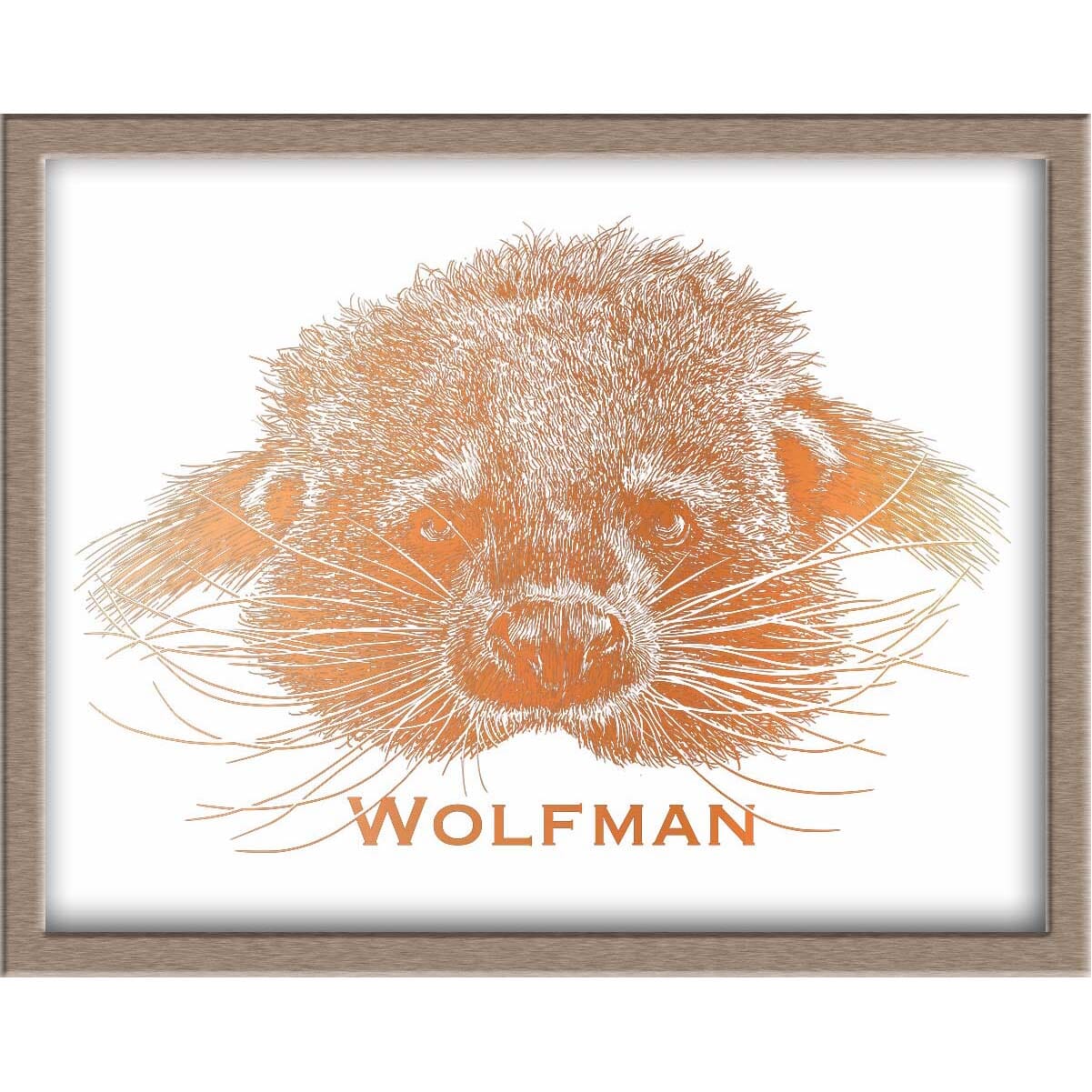 Wolfman the Binturong Foiled Print | Donation to wildlife sanctuary Wild Wonders Posters, Prints, & Visual Artwork JoyousJoyfulJoyness 