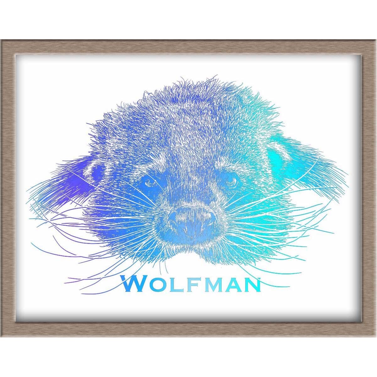 Wolfman the Binturong Foiled Print | Donation to wildlife sanctuary Wild Wonders Posters, Prints, & Visual Artwork JoyousJoyfulJoyness 