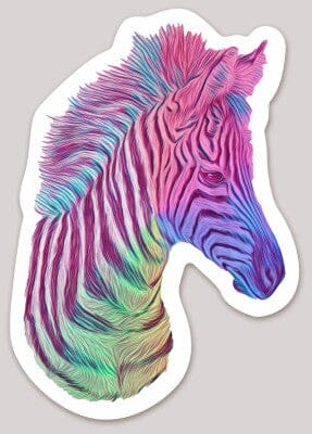 Zebra Holographic Sticker Decorative Stickers JoyousJoyfulJoyness 