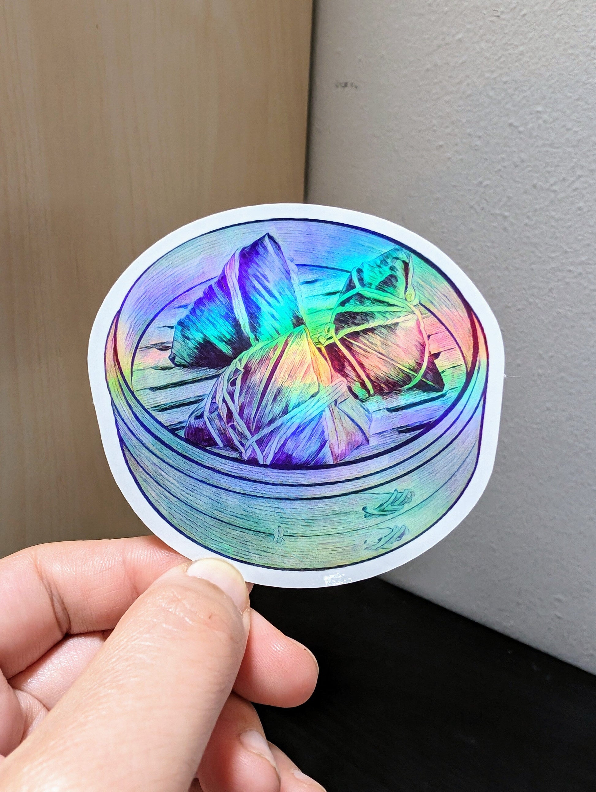 Zong Zi Holographic Sticker Decorative Stickers JoyousJoyfulJoyness 