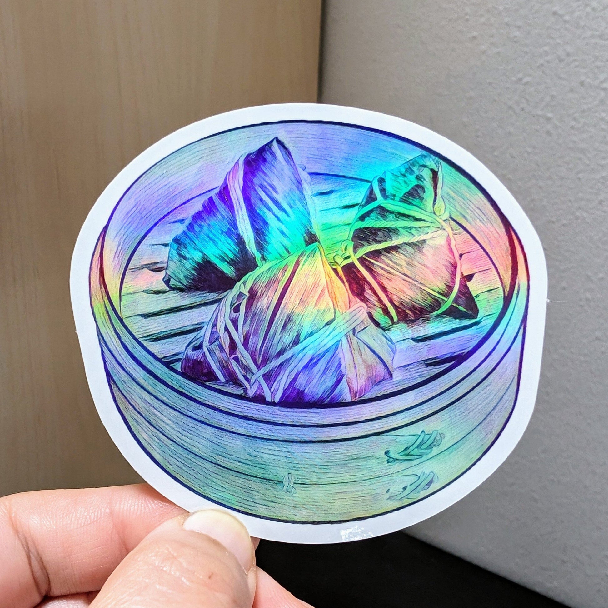 Zong Zi Holographic Sticker Decorative Stickers JoyousJoyfulJoyness 