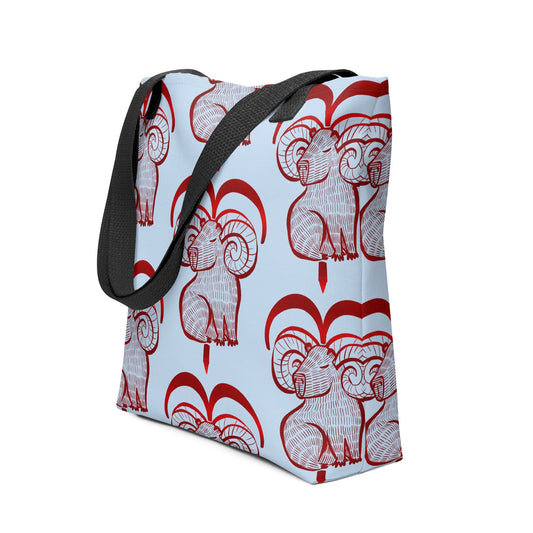 Capybara Zodiac - 01 - Aries Tote Bag JoyousJoyfulJoyness 
