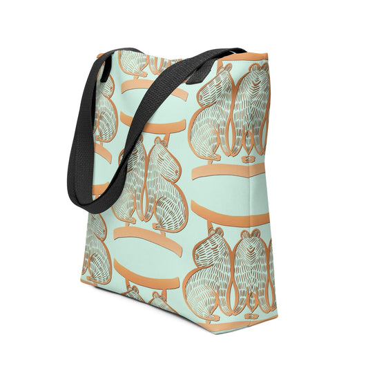 Capybara Zodiac - 03 - Gemini Tote Bag JoyousJoyfulJoyness 