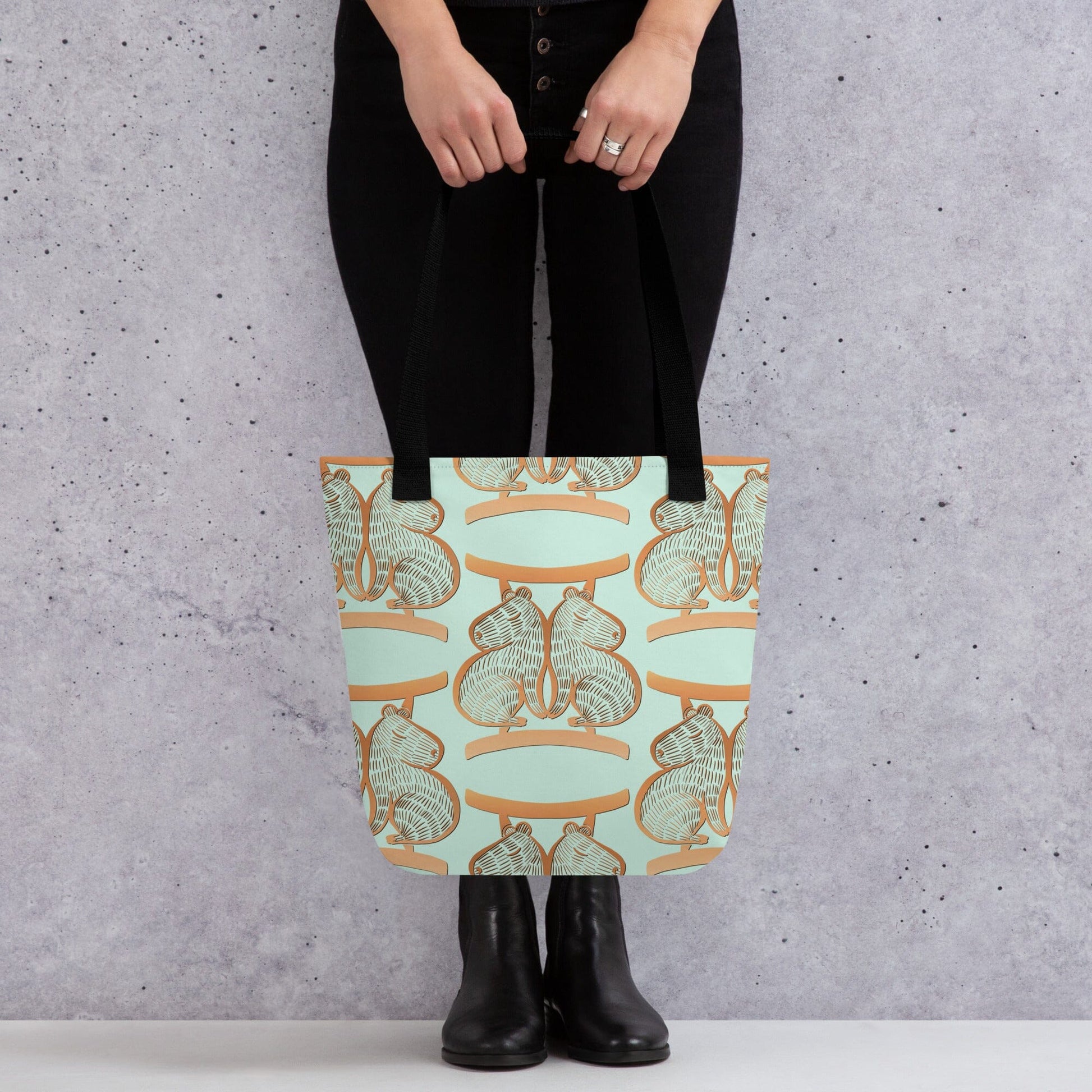 Capybara Zodiac - 03 - Gemini Tote Bag JoyousJoyfulJoyness 