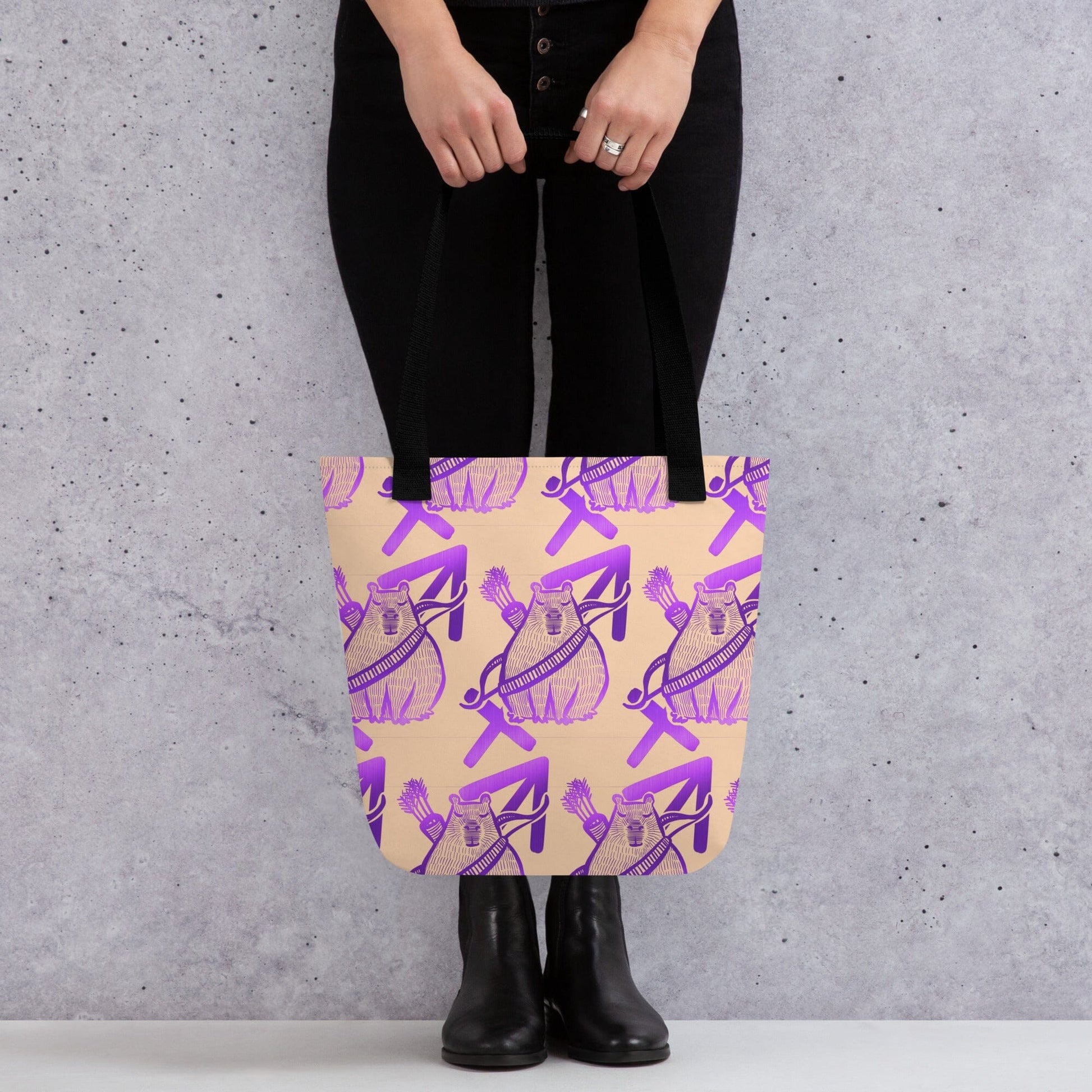 Capybara Zodiac - 09 - Sagittarius Tote Bag JoyousJoyfulJoyness 