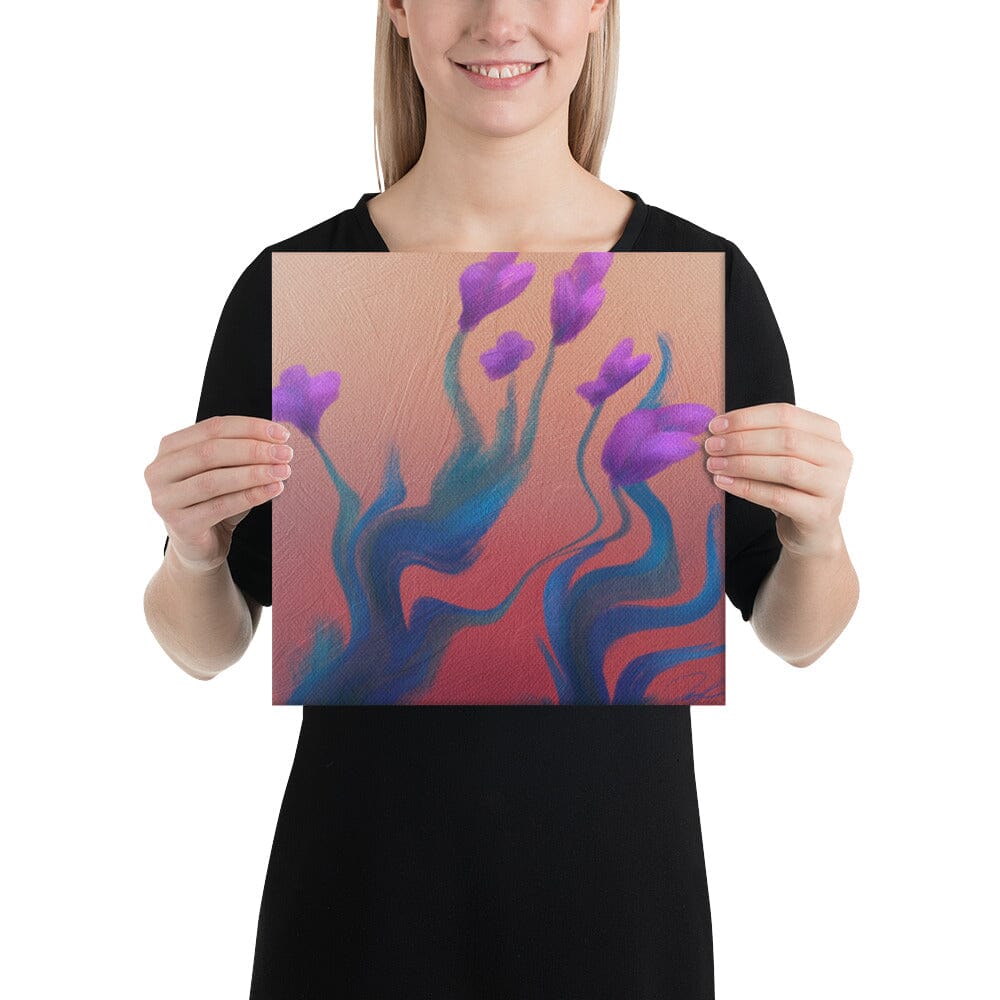 "Wavy Flowers" Painting [Unfoiled] Posters, Prints, & Visual Artwork JoyousJoyfulJoyness 