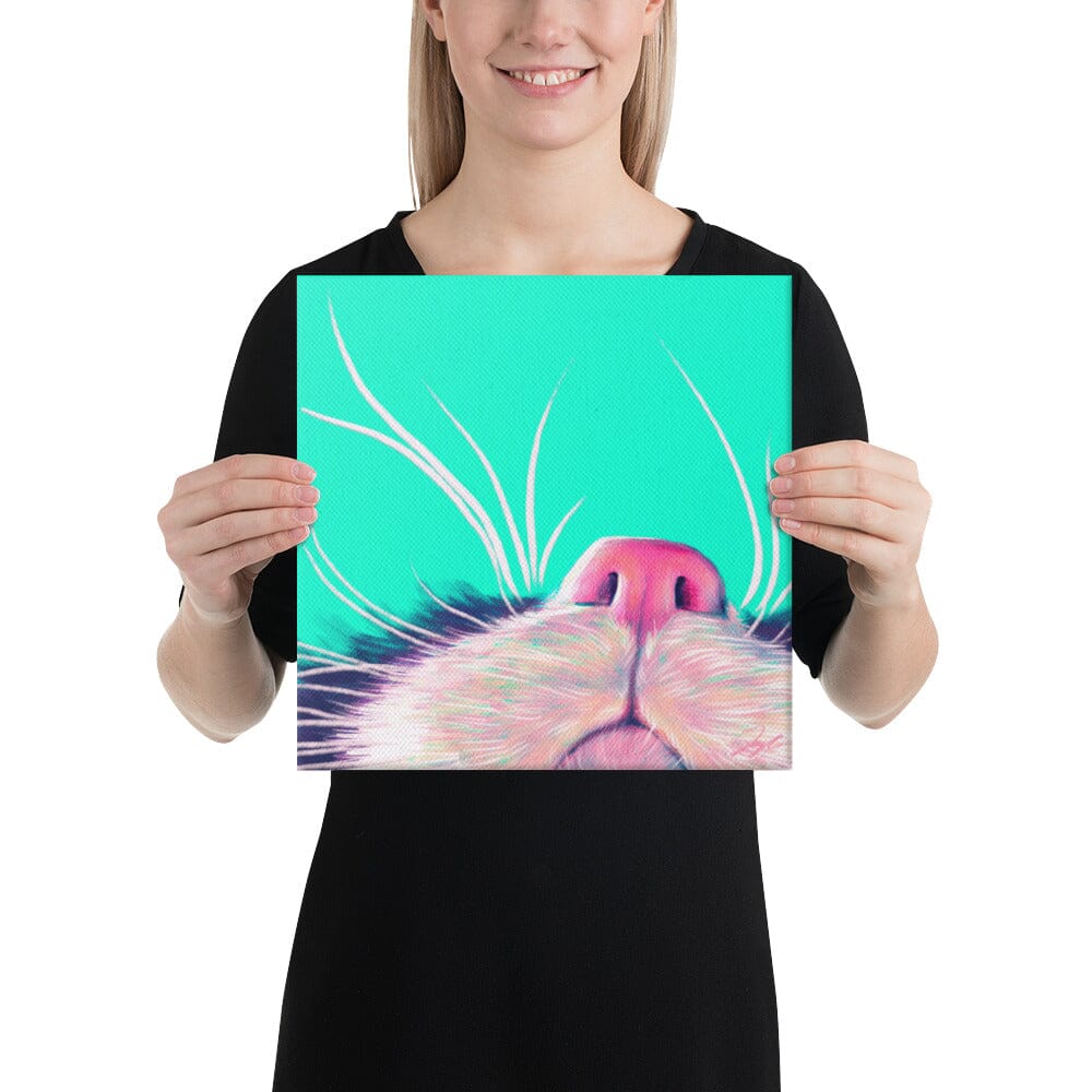 Close Encounters Collection - "Boop" - Close Up Painting of a Cat Nose [Unfoiled] Posters, Prints, & Visual Artwork JoyousJoyfulJoyness 