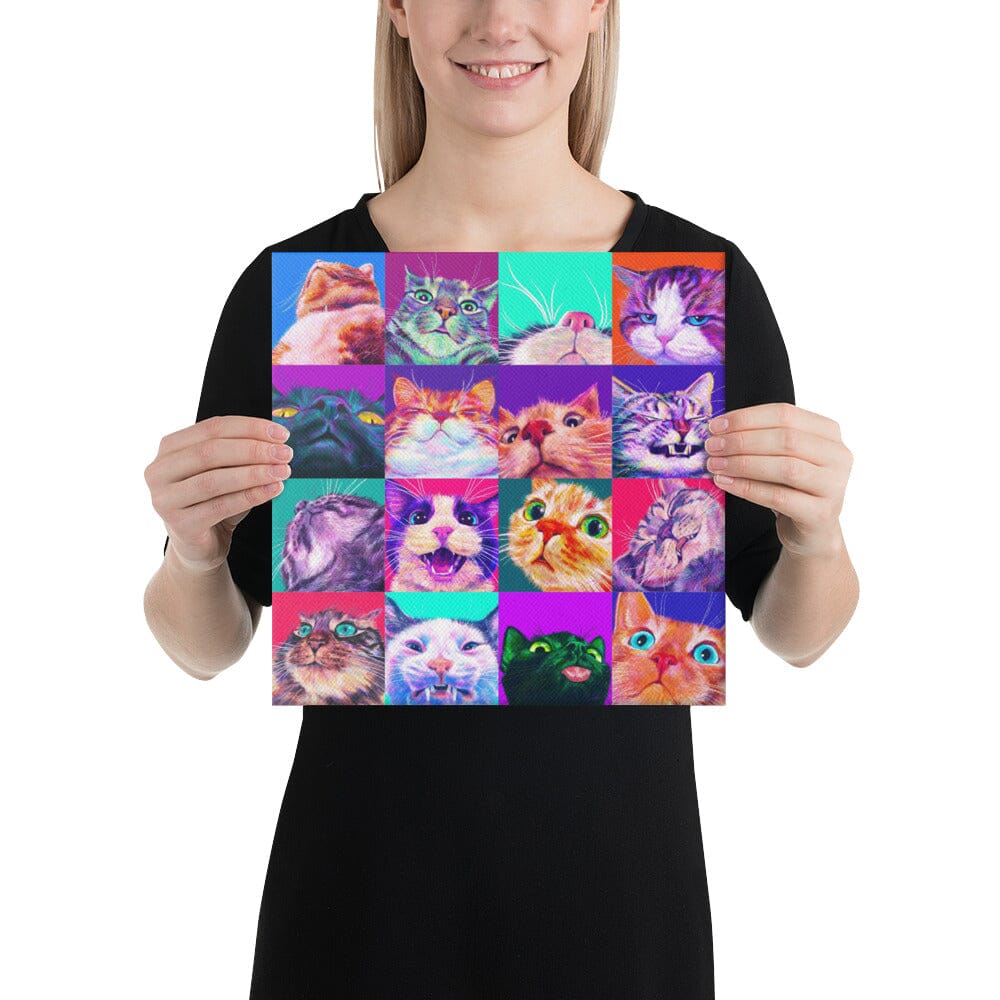 Close Encounters Collection - 16 Kitties - Compilation of 16 Cat Paintings [Unfoiled] Posters, Prints, & Visual Artwork JoyousJoyfulJoyness 