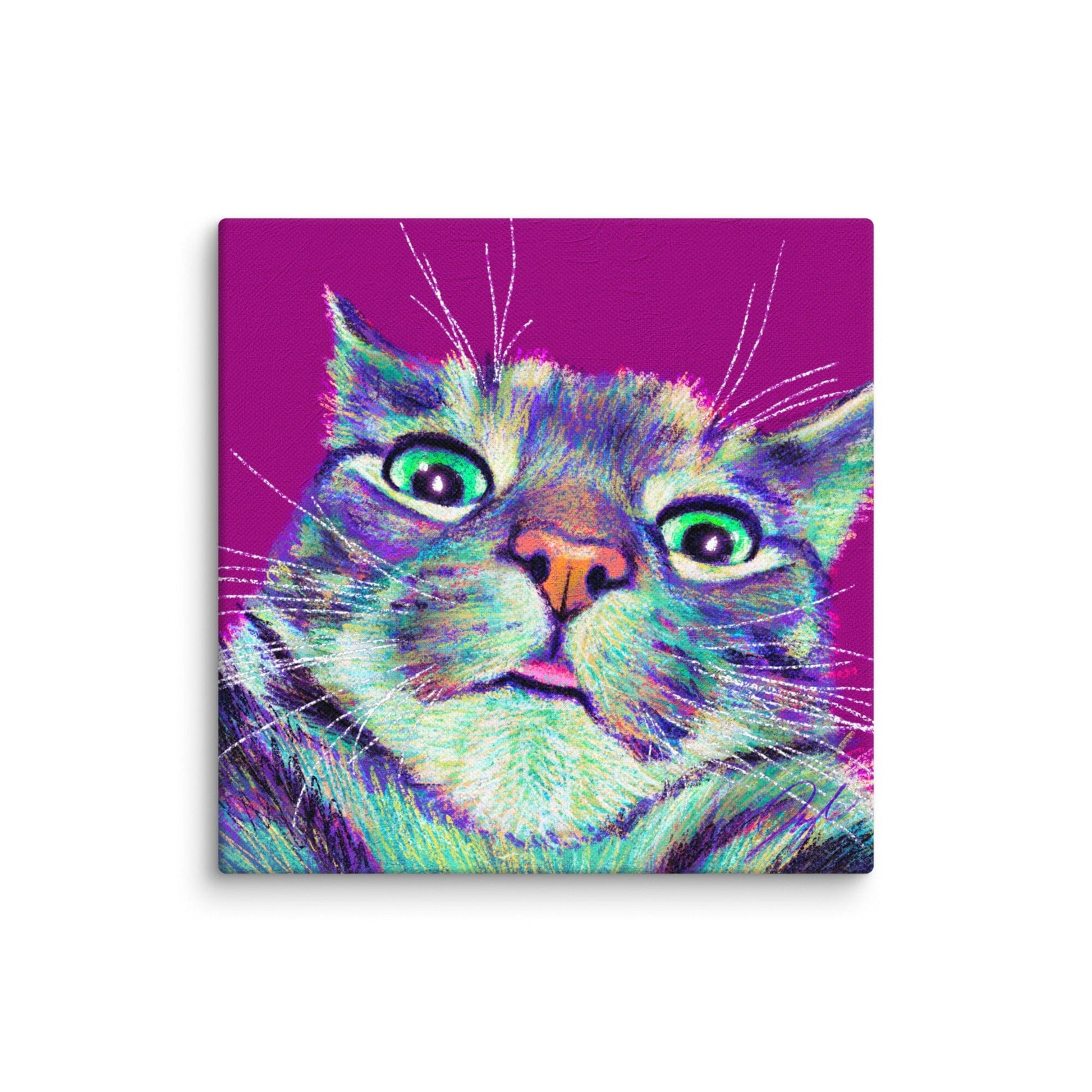 Close Encounters Collection - "Blep" - Close Up Painting of a Cat [Unfoiled] Posters, Prints, & Visual Artwork JoyousJoyfulJoyness 