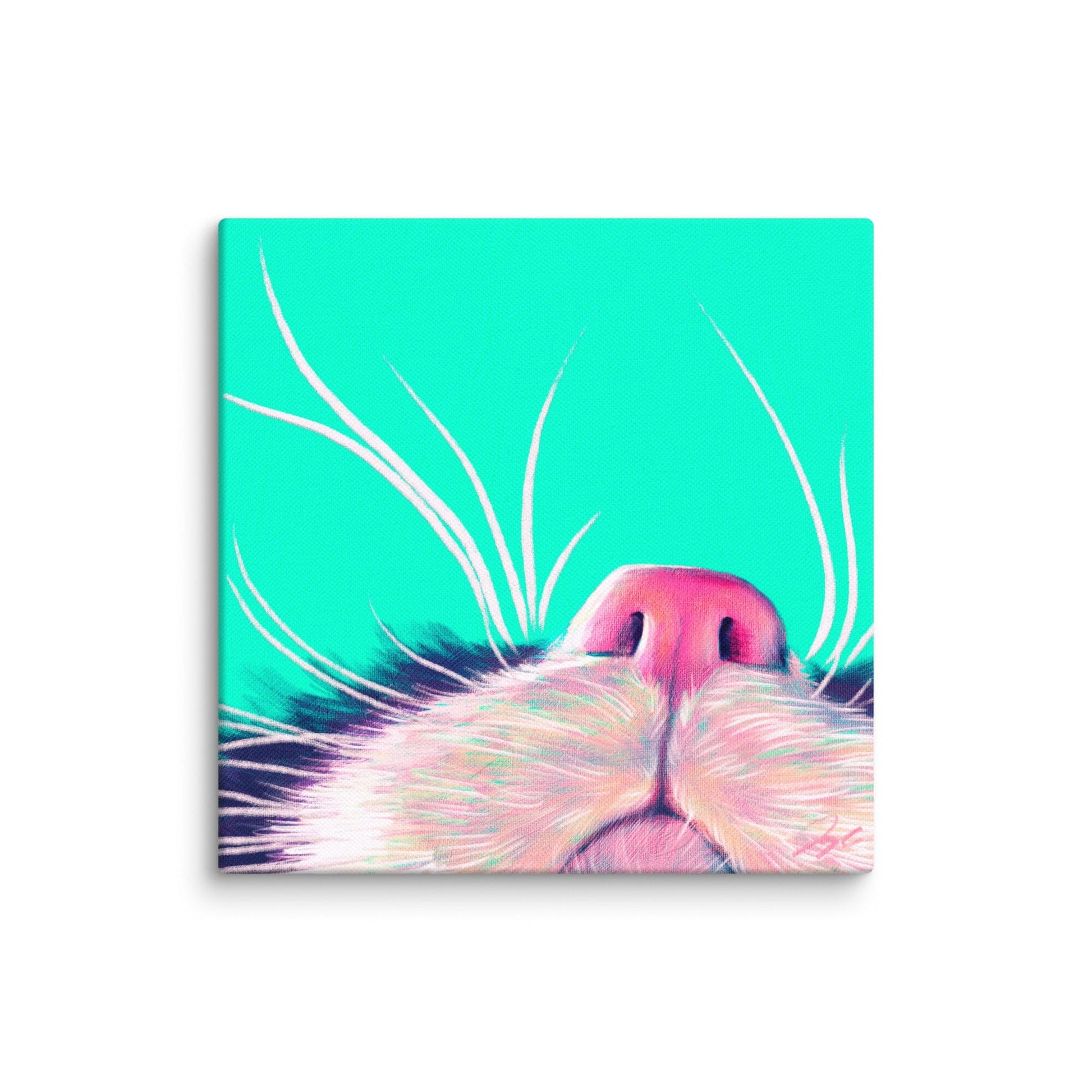 Close Encounters Collection - "Boop" - Close Up Painting of a Cat Nose [Unfoiled] Posters, Prints, & Visual Artwork JoyousJoyfulJoyness 