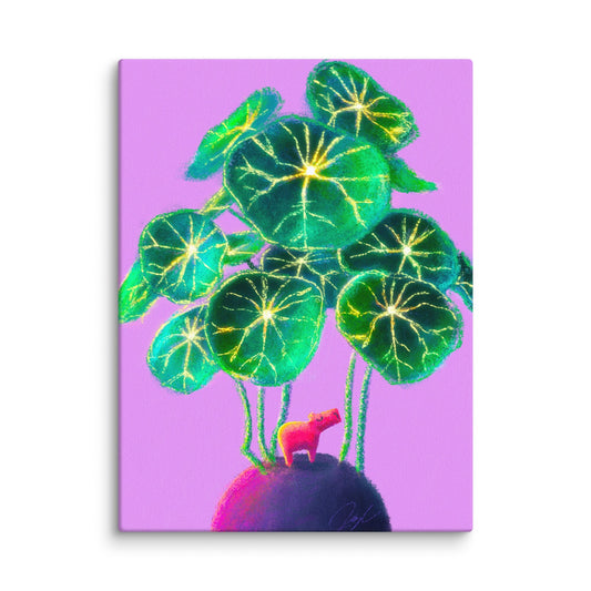 Little Capy, Big World Collection - "Capybara Stefania" Painting [Unfoiled]