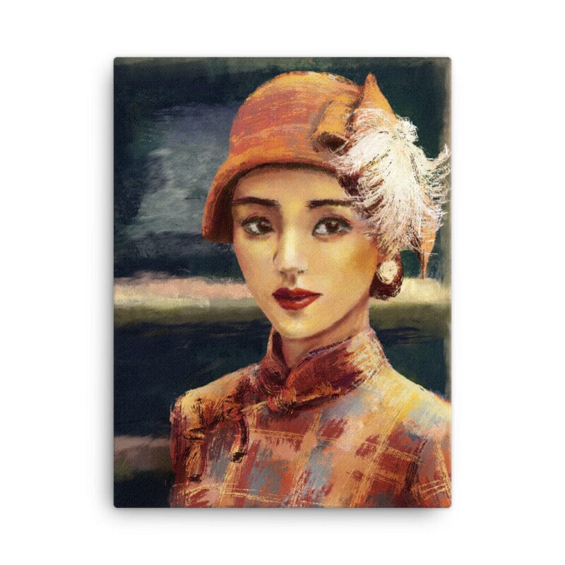 "Xiao Mei": Painting of a Chinese Woman in a Qipao/Cheongsam [Unfoiled] Posters, Prints, & Visual Artwork JoyousJoyfulJoyness 