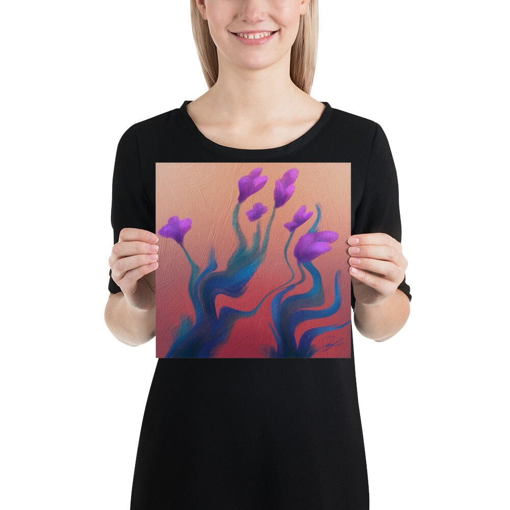 "Wavy Flowers" Painting [Unfoiled] Posters, Prints, & Visual Artwork JoyousJoyfulJoyness 